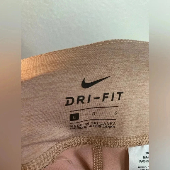 Nike Epic Luxe Running Tights Size Large Mauve Pink - Picture 6 of 7